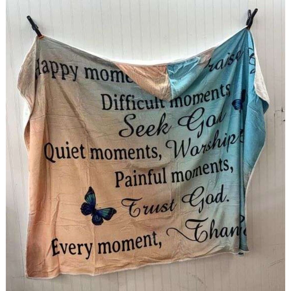 NEW Super Soft Wearable Hooded Throw Blanket  Religious